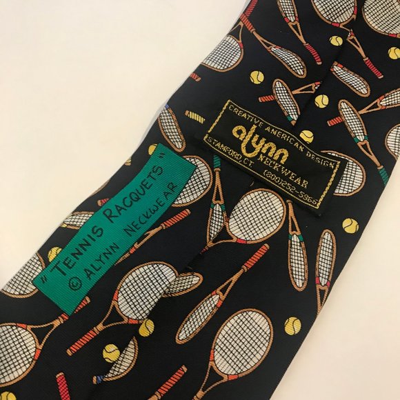 Two tennis themed neckties- ralph lauren{polo} and alynn neckwear like new - Picture 4 of 5
